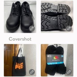 Timberland Pro Work👞+Timberland PRO Bag 20Wx22L🟧⬛️+8 Pair NIP🧦Ankle
